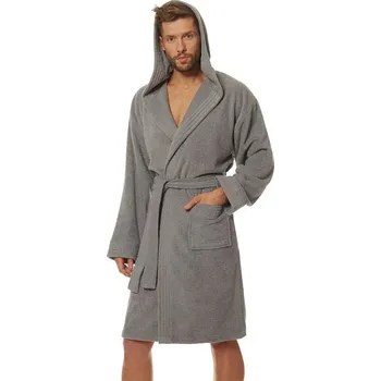 Pánský župan Pánský froté župan Leon světle šedý kratší L