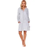 Doctor Nap Dámský župan 1008 GREY MELANGE- sv.šedá - XXL