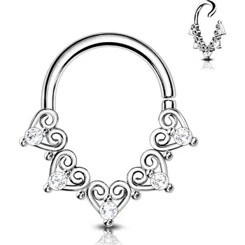 Piercing Šperky4U Helix / cartilage / tragus piercing 1,0 x 8 mm - NS0046ST-1008