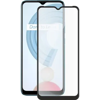 Screenshield REALME C21 (full COVER black) Tempered Glass Protection