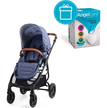 Kočárek pro psa VALCO BABY Kočárek Trend 4 Ultra Denim + koš na pleny Angelcare