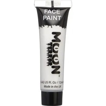 Karnevalový doplněk Halloween barva na obličej Děsivá bílá