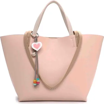Módní doplněk Dámská 2v1 kabelka Tamaris Chanel - světle růžová