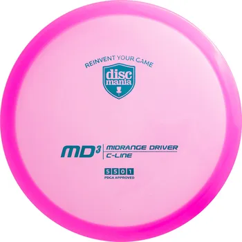Disc golf Discmania MD3 C-line Barva: Růžová - transparentní, Váha: 175 g