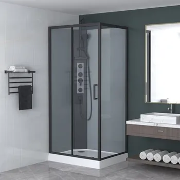 Sprchový box Swiss Aqua Technologies SATPROBOX10080CT box čirý černý