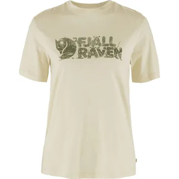 Dámská móda tričko dámské FJÄLLRÄVEN Lush Logo T-shirt W Chalk White - XL