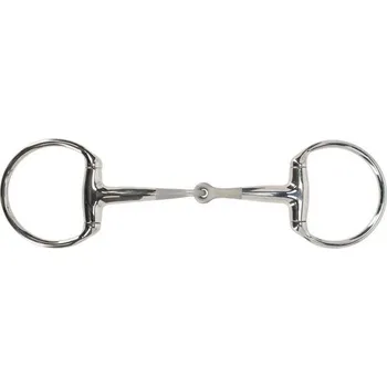 Vybavení pro koně Udidlo oliva QHP anatomické lomené Sandblasted 14mm TEST