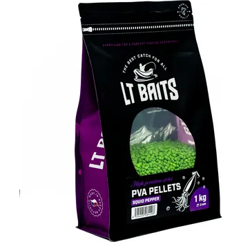 PVA Pelety LT Baits Squid Pepper 3 mm / 1 kg