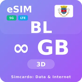 SIM karta Svatý Bartoloměj Neomezený Mobilní Internet - eSIM 3 dní datová SIM karta (esims_ULE_3D_BJ_V2)
