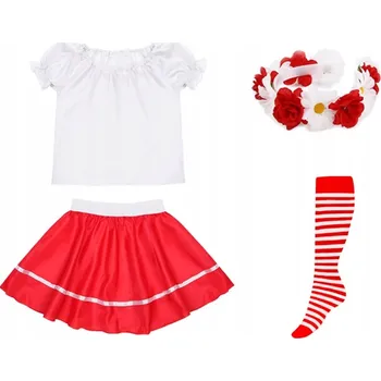 Karnevalový kostým KOSTÝM NÁRODNÍ SUKNĚ HALENKA 98-110 4el