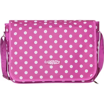 Taška přes rameno FRENZY DB-205 - fialová / bílá
