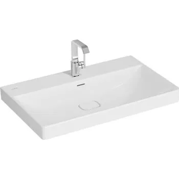 Umyvadlo Vitra METROPOLE umyvadlo 80 cm, s otvorem pro baterii a přepadem, hygiene