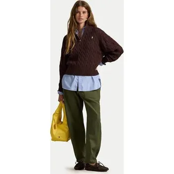 Pánský svetr Polo Ralph Lauren Svetr 211963467505 Hnědá Relaxed Fit XXL