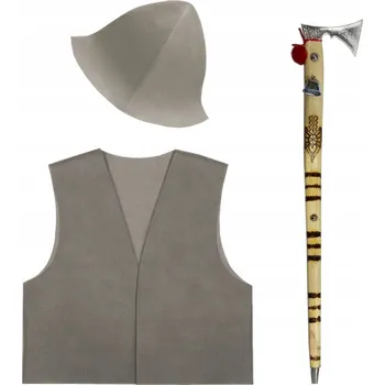 Karnevalový kostým KOSTÝM PASTUŠKA KOSTÝM PASTUŠKA NA VLAŠTOVKU VESTA ČEPICE ŠEDÁ 98-110