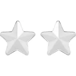 Náušnice z chirurgické oceli Virgo, hvězdy s českým matným křišťálem Preciosa 7343 10