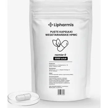 LIPHARMIS Vegetariánské kapsle HPMC. Velikost 0 | 5000 ks