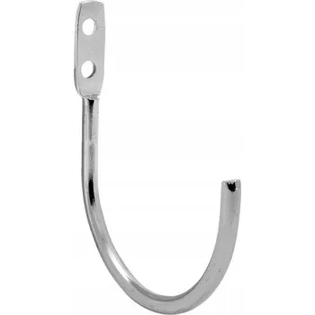 Věšák Ohnutý věšák šatní, šířka 4 cm, hloubka 1 cm, 4,8 cm, dílna