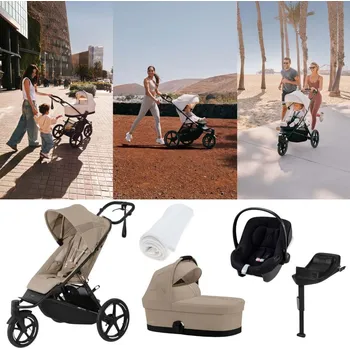 Kočárek CYBEX Avi Spin Almond Beige