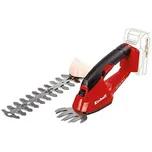 Akumulátorové nůžky na trávu a keře Einhell Power X-Change GC-CG 18 Li-Solo / bez baterie / šířka řezu 10 cm / rozteč zubů 8 mm / černá/červená