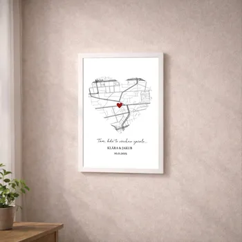 Plakát Plakát TAM KDE VŠECHNO ZAČALO, pro pár Rozměr plakátu: A4 (21 x 29,7 cm), Rámeček: Bez rámečku