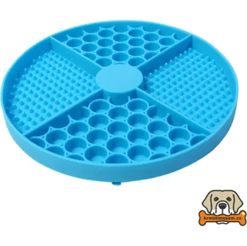 Miska pro psa Lízací podložka s přísavkami 20 cm - modrá KRMIMMASEM.CZ TEKM148