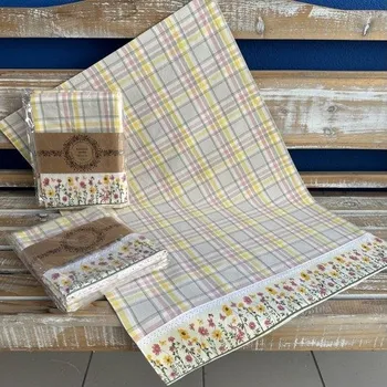 Utěrka Tegatex Utěrka bavlna 3 ks - Jarní kvítí 50*70 cm