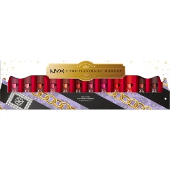 NYX Professional Makeup Limited Edition Xmass Matte Lipstick sametová rtěnka s matným efektem 12 ks kosmetická sada