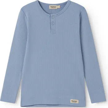 Dětské triko z modalu s dlouhým rukávem a knoflíčky "Blue Iris" MarMar VELIKOST: 104/4 roky
