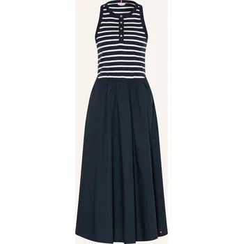 Dámské šaty Tommy Hilfiger Dámské Šaty Z Kombinace Materiálů, tmavě modrá...