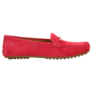 Dámské polobotky Růžové Mokasíny Typu Driver Se Zlatou Ozdobou Wojas 4621065 38