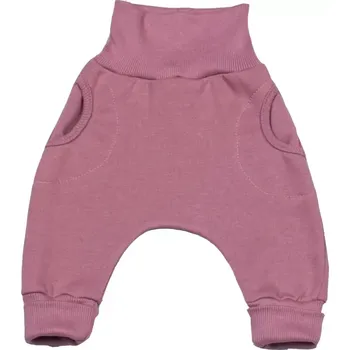 Tepláčky "rostoucí" BAGGY z počesané teplákoviny MKcool MK2338 růžová ČR