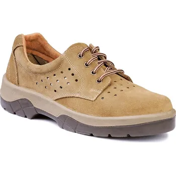 Pracovní obuv ALFA SPORT 01 polobotka pracovní perforovaná, velur hnědý 46 hnědý