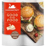 Kuchyňské papírové utěrky HARMONY Good for food 3vr./2 role