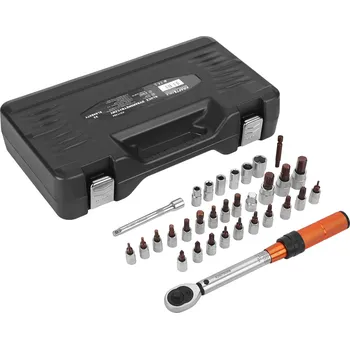 Klíč Kraft-Dele Sada dynamometrického klíče 1/4″ 5–25 Nm – 32 dílů KD11394