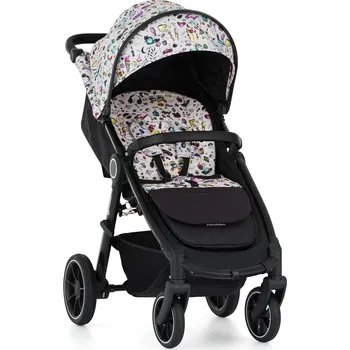 Kočárek pro psa PETITE&MARS Kočárek sportovní Street2 RWS Black Limited 100 Tattoo Complete