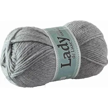 Příze Příze Lady de luxe 907 šedá