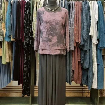 Dámská halenka Halenka vínová barva se vzorem