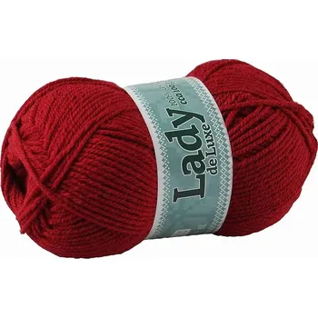Příze Příze Lady de luxe 934 tmavá červená