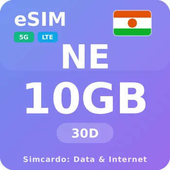 SIM karta Niger Mobilní Internet - eSIM 10GB 30 dní datová SIM karta