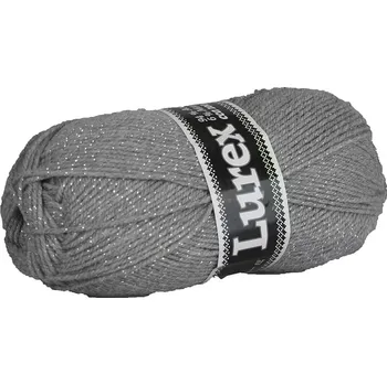 Galanterie Příze Lurex NGM 907 G světle šedá se stříbrem