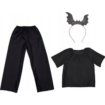 Karnevalový kostým KOSTÝM NETOPÝR GACEK BLŮZA ČELENKA 98-110