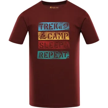 Pánské tričko Pánské rychleschnoucí triko s cool dry ALPINE PRO BOLEN 2 červená 5XL