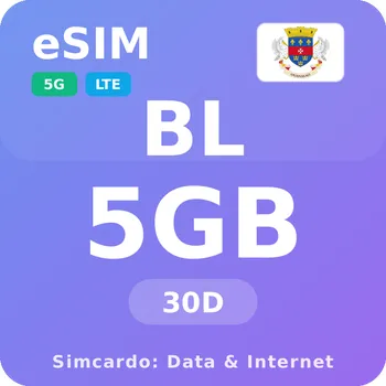 SIM karta Svatý Bartoloměj Mobilní Internet - eSIM 5GB 30 dní datová SIM karta