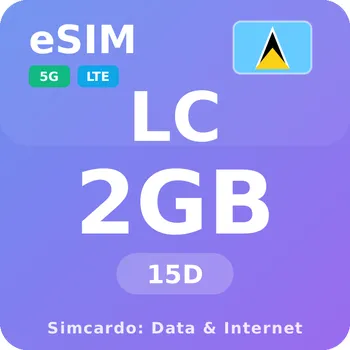 SIM karta Svatá Lucie Mobilní Internet - eSIM 2GB 15 dní datová SIM karta