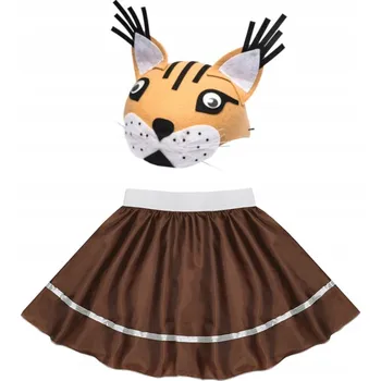 Karnevalový kostým KOSTÝM LYNX KLOBOUKA SUKNĚ S/M 2 ks