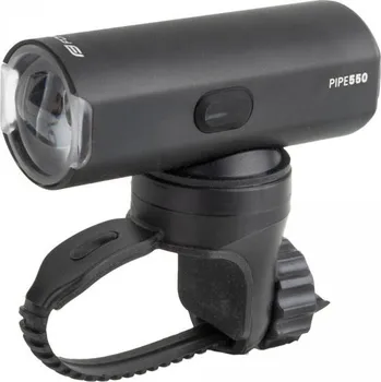 Příslušenství pro cyklistiku světlo přední FORCE PIPE 550LM USB, černé