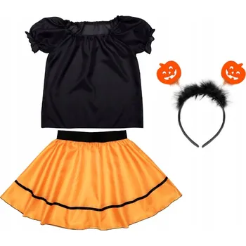 Karnevalový kostým KOSTÝM DÝNĚ KOSTÝM HALLOWEEN PŘEVLEK NA PODZIMNÍ BÁL KARNEVAL 134-140