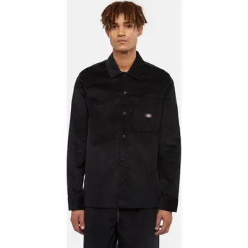 Pánská košile Dickies CORDUROY SHIRT LS BLK Velikost: M