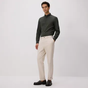 Pánské kalhoty Reserved - Kostýmkové kalhoty s&nbsp;příměsí viskózy - béžová - 452FH-08X - 452FH-08X-56