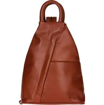 Městský batoh ESTELLE Kožený městský batůžek Luna koňakový